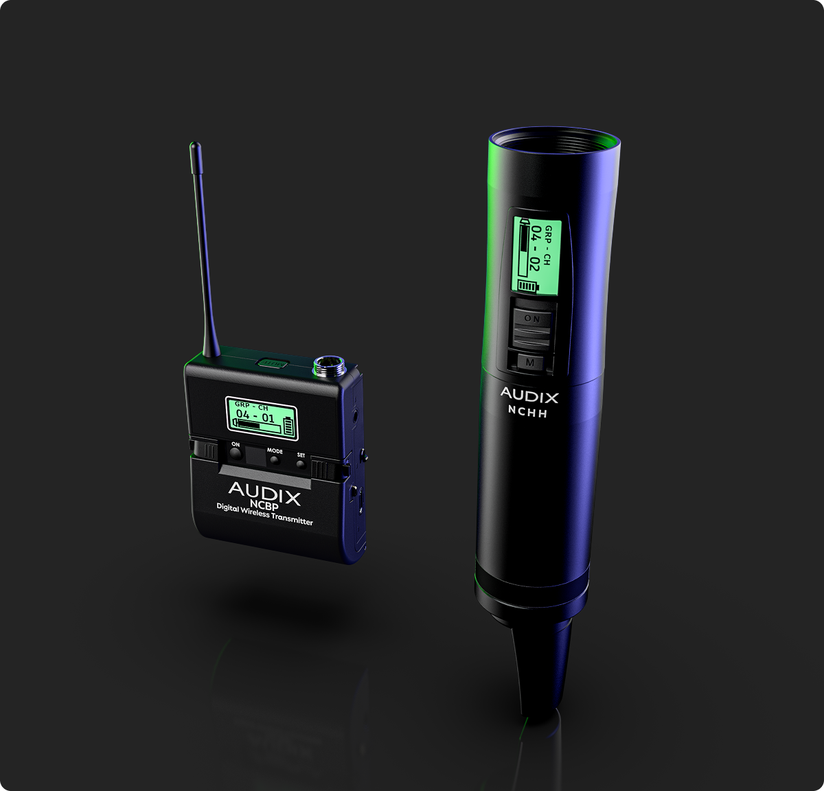 AUDIX Novacore Bodypack and Handheld Transmitters